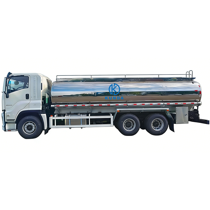 High-End ISUZU 15cbm 20cbm Water Tanker Truck 6x4 Manual 304 316 Food-Grade Stainless Steel