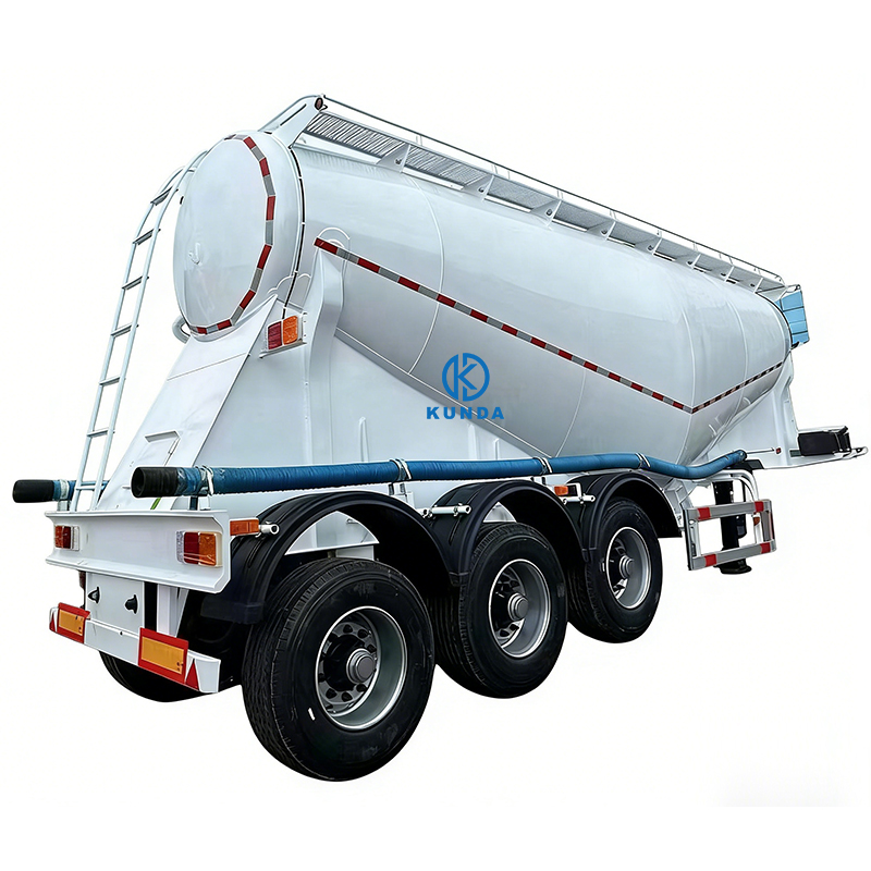 Heavy-Duty 35cbm Dry Concrete Powder Tank Trailer 3-Axis Bulk Cement Transport Truck Trailer